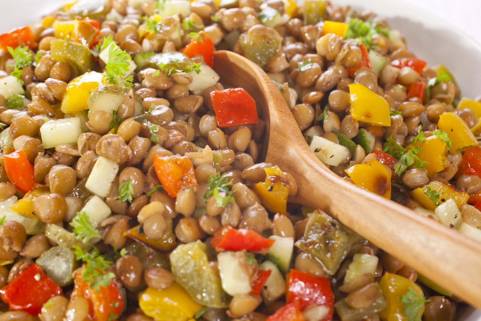 Reverse Your Fatty Liver Lentil Salad with Cucumber