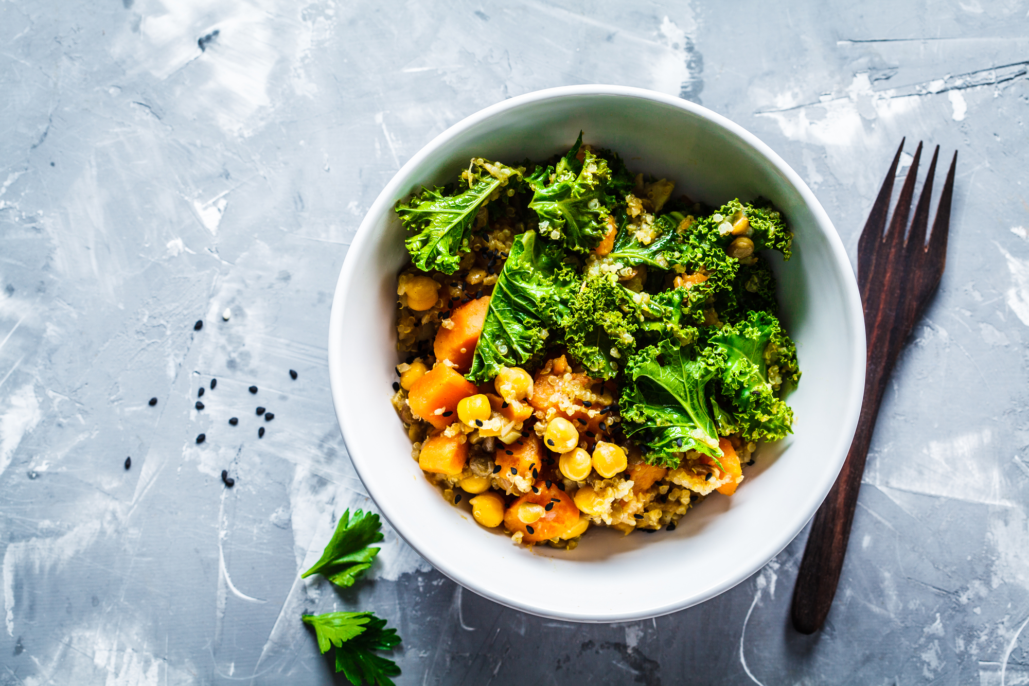 Reverse Your Fatty Liver Kale, Mushroom, Chickpea Bowl