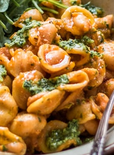 Reverse Your Fatty Liver Pasta with Beans and Rosemary Pesto