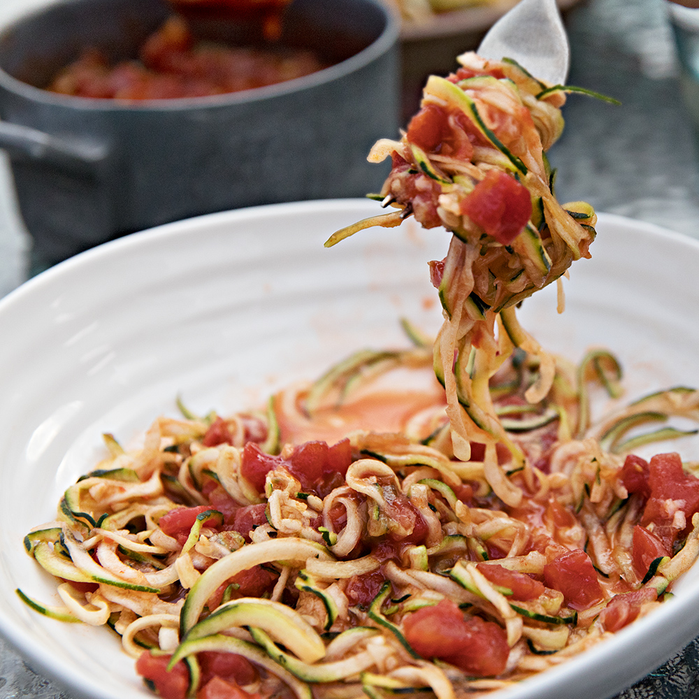 Reverse Your Fatty Liver Zucchini Spaghetti With Tomato Sauce